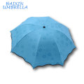 Presente da forma Interno UV Protetora Cola Preta Minúsculo 3 Dobrável Promocional Anúncios de Impressão Umbrella